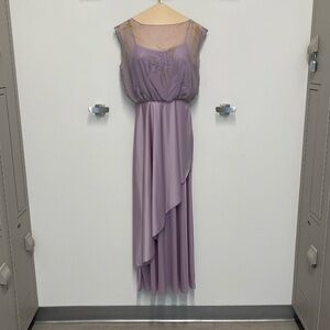 Elegant Lavender Sleeveless Dress